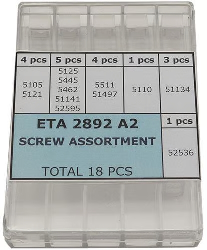 ASSORT. VIS POUR VALJOUX 7750