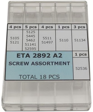 ASSORT. VIS POUR VALJOUX 7750