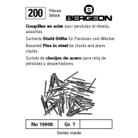 ASSORTIMENT DE GOUPILLES ACIER POUR PENDULES ET RÉVEILS BERGEON - 200 PIÈCES