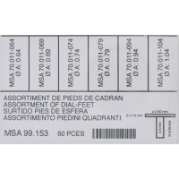 ASSORTIMENT PIED DE CADRAN