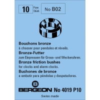 BOUCHONS À CHASSER BRONZE BERGEON POUR RÉVEILS, PENDULES