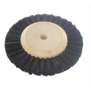 BROSSE CIRCULAIRE SOIE NOIRE 2 RANGS X 6