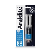 COLLE ARALDITE SERINGUE BLEUE