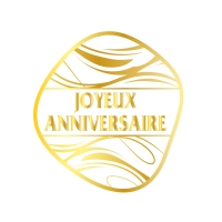 ÉTIQUETTES JOYEUX ANNIVERSAIRE X 500