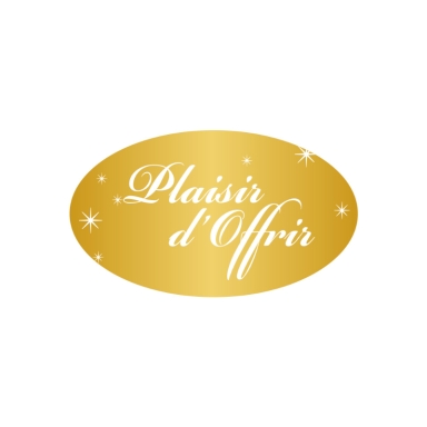 ÉTIQUETTES PLAISIR D'OFFRIR X 500