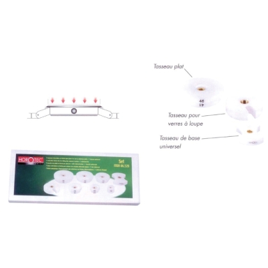 TASSEAUX À VISSER - POUR VERRES MINERAUX PLATS HOROTEC