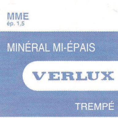 VERRE MINÉRAL MI-ÉPAIS VERLUX