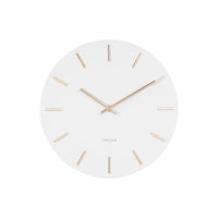 HORLOGE MURALE METAL BLANC KARLSSON