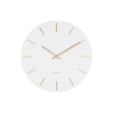 HORLOGE MURALE METAL BLANC KARLSSON