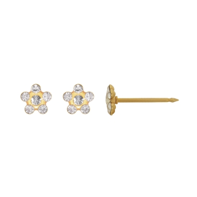 INVERNESS ACIER DORE OR FIN FLEUR 5MM