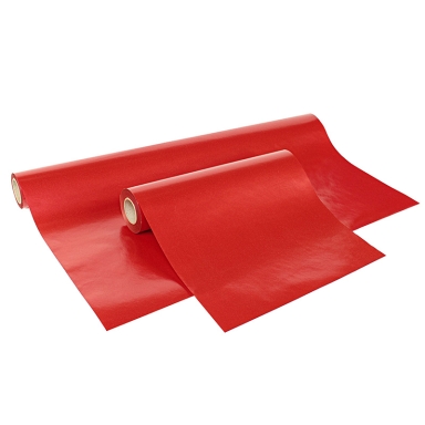 PAPIER CADEAU MAT IRISE ROUGE 0.70 x 25m