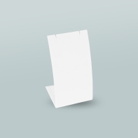 PRÉSENTOIR BOUCLES D'OREILLES/CHAINE/PENDENTIF BLANC 10CM