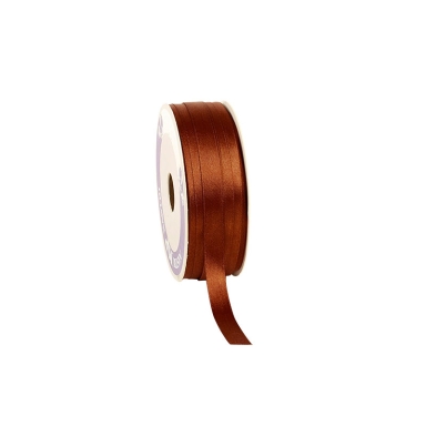 RUBAN SYNTH. ASPECT SATIN TERRACOTTA 1,2cm x 100m