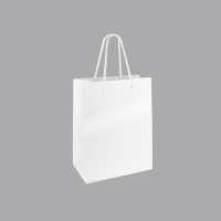 SAC PAPIER BRILLANT BLANC GRAND MODÈLE 190G