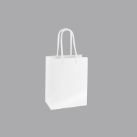 SAC PAPIER BRILLANT BLANC PETIT MODÈLE 190G