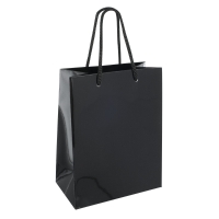 SAC PAPIER BRILLANT NOIR GRAND MODÈLE 190G