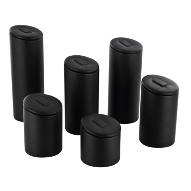 SET 6 PLOTS BAGUES NOIR