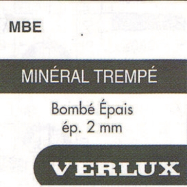 VERRE MINÉRAL BOMBÉ ÉPAIS VERLUX
