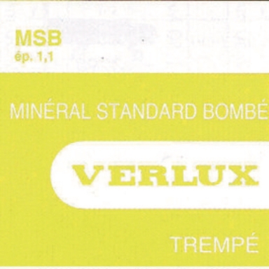 VERRE MINÉRAL STANDARD BOMBÉ VERLUX